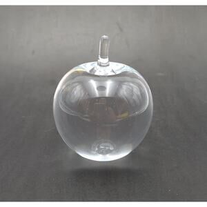 Cartier Apple Shaped Glass Paper weight Signed